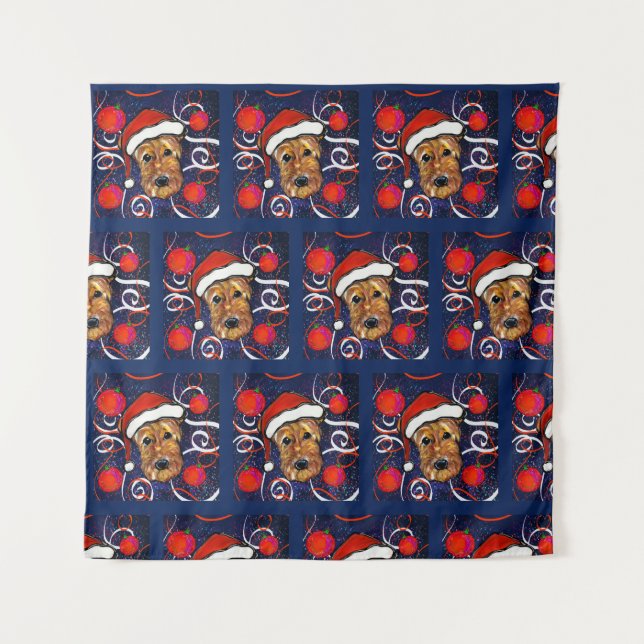 AIREDALE TERRIER WANDTEPPICH (Vorderseite)