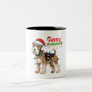 Airedale Terrier Weihnachten Weihnachten Weihnacht Zweifarbige Tasse