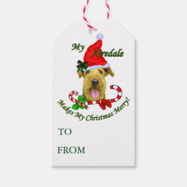 Airedale Terrier Weihnachtsgeschenke Tags Geschenkanhänger