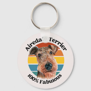 Airedale Terrier witziger Zitat Schlüsselanhänger