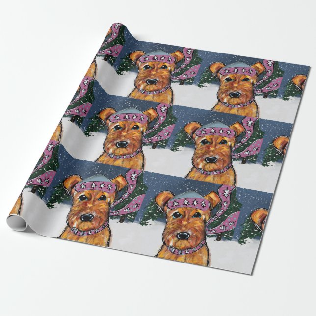 Airedale Terriers Geschenkpapier (Ungerollt)