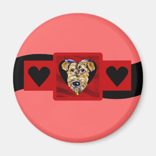 Airedale Valentine Magnet
