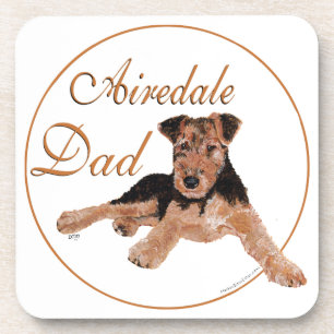 Airedale Vater Untersetzer