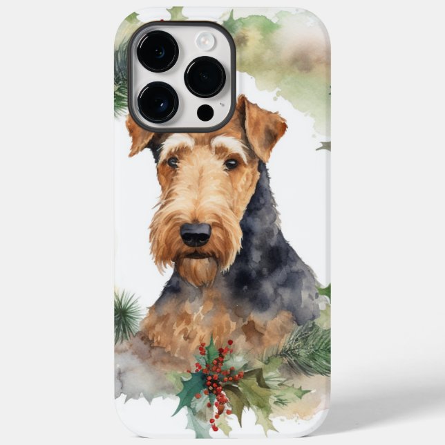 Airedale Weihnachtsfest Case-Mate iPhone 14 Pro Max Hülle (Rückseite)