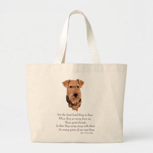 Airedale-, Welsh-, Lakeland-Terrier-Andenken Jumbo Stoffbeutel