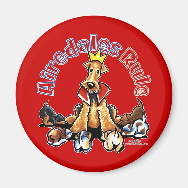 Airedales Rule Magnet (Vorne)