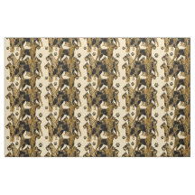 Airedales Tissu à motifs