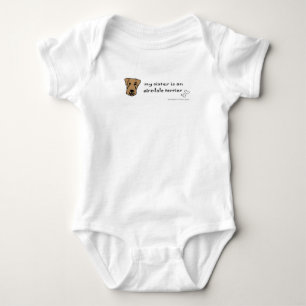 Airedaleterrier Baby Strampler