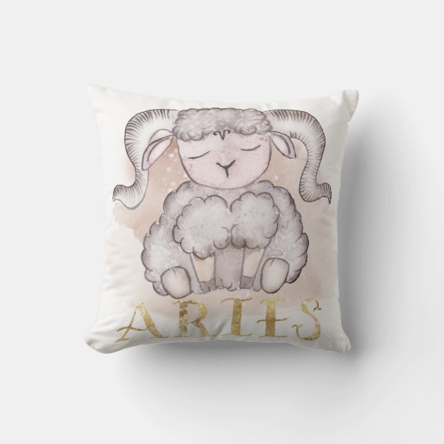 Aires Bélier Coussin (Recto)