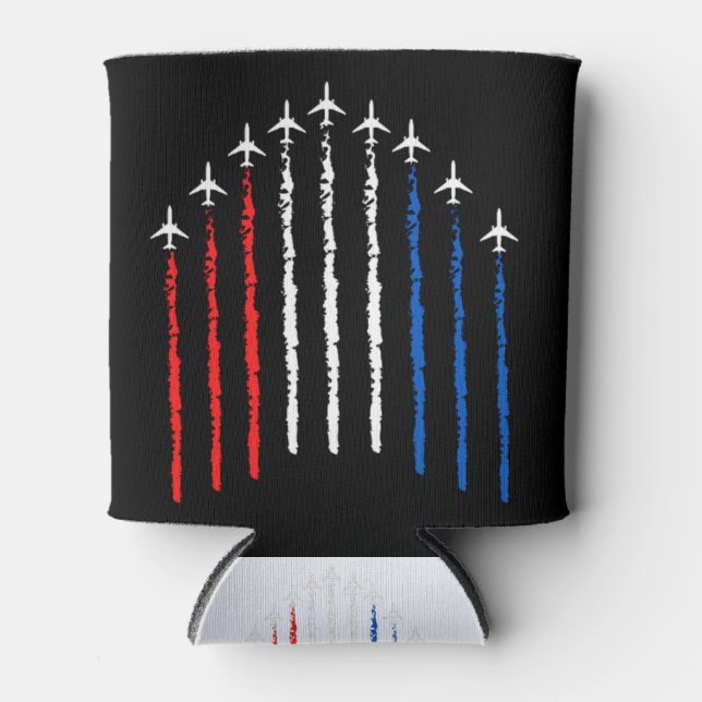 Airforce Flyover  4th Of July Dosenkühler (Vorderseite)