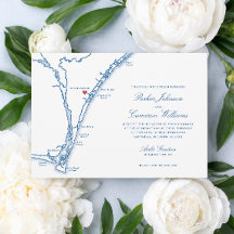 Airlie Gardens Hochzeit Navy Wilmington NC Karte