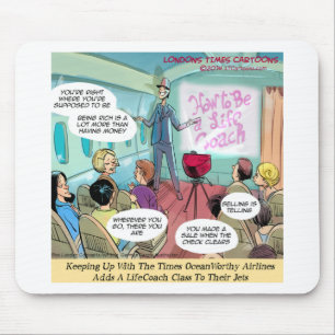 Airline LifeCoach Class Funny Mousepad