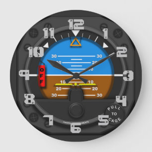 Airline pilot große wanduhr