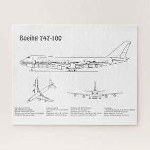 Airliner 747 - Flugzeugkonzept Zeichnend Pläne BD