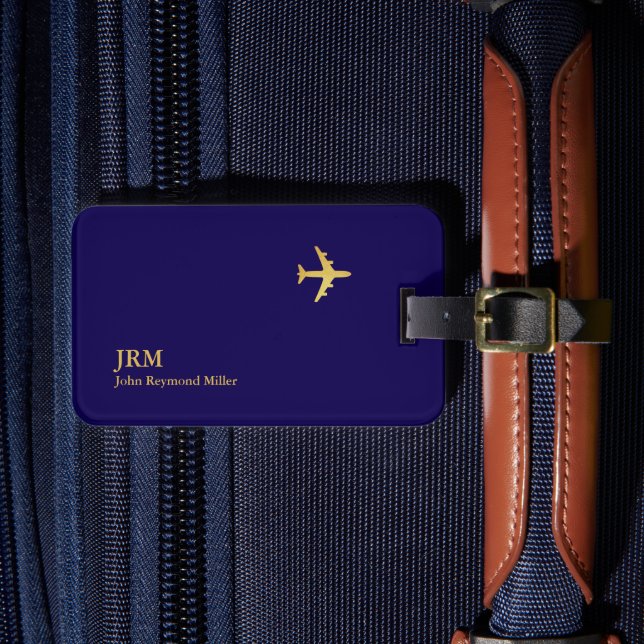 Airplane Airline Aviation Pilot Travel Gepäckanhänger (Vorderseite Insitu 4)