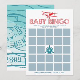 Airplane Baby Showkarte Einladung