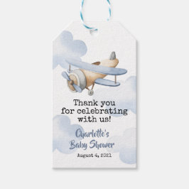 Airplane Baby Showmarke Geschenkanhänger