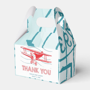Airplane Babydusche Vielen Dank Geschenkschachtel