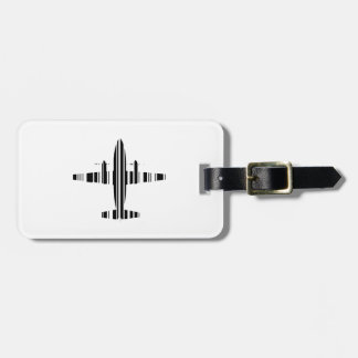 AIRPLANE BAR CODE Jetstream Barcode Muster Design Gepäckanhänger