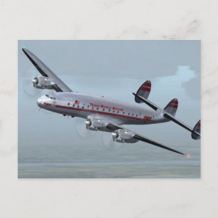 AIRPLANE KONSTELLATION - HISTORISCHE LUFTFAHRT! POSTKARTE