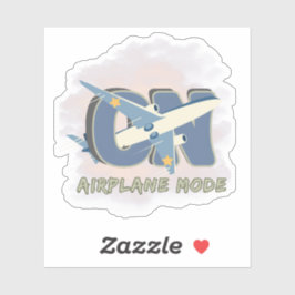 Airplane Mode ON– Funny Travel & Do Not Disturb Aufkleber