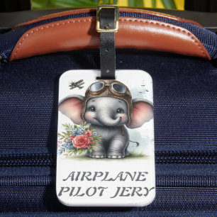 AIRPLANE PILOT JERY GEPÄCKANHÄNGER