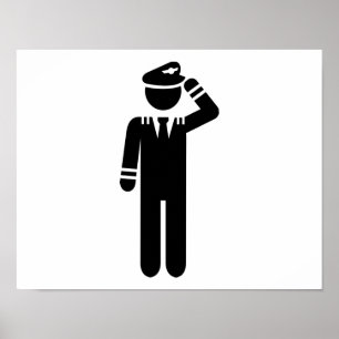 Airplane pilot poster