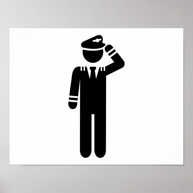 Airplane pilot poster (Vorne)