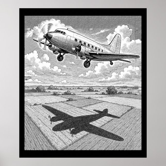 airplane poster (Vorne)