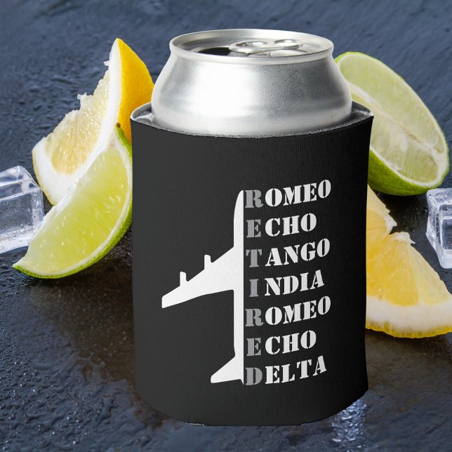 Airplane Retired Nato Phonetic Alphabet Aviation Dosenkühler (Von Creator hochgeladen)