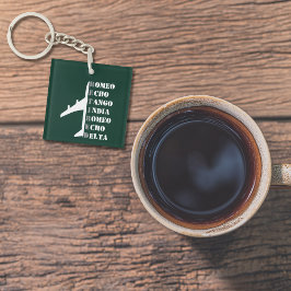 Airplane Retired Nato Phonetic Alphabet Aviation Schlüsselanhänger