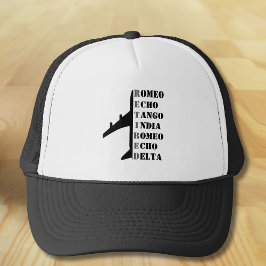 Airplane Retired Nato Phonetic Alphabet Aviation Truckerkappe