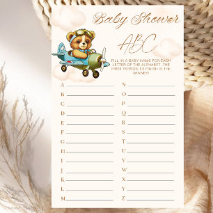 Airplane Teddy Bear Baby Shooting Game ABC