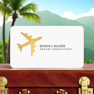 Airplane Travel Consultant einfach und elegant Visitenkarte
