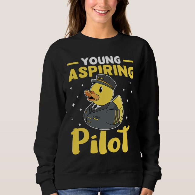 Airplane Young Aspiring Pilot Sweatshirt (Vorderseite)