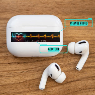 Airpods Pro Case Decorative Haut - Herzschlag Aufkleber