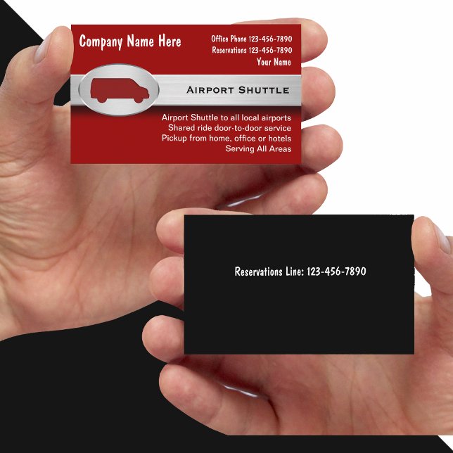 Airport Shuttle Business Cards Visitenkarte (Von Creator hochgeladen)