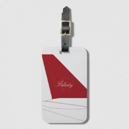 Airpplane Tail Fin Luggage Tag Gepäckanhänger