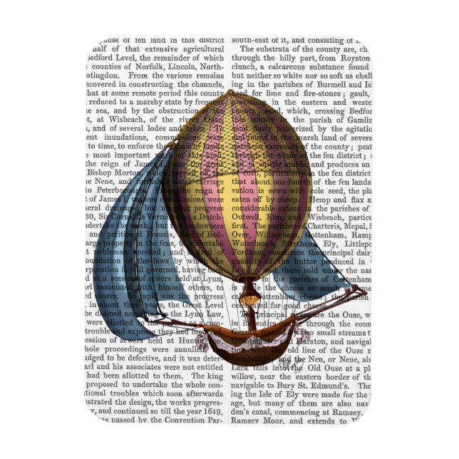 AirShip mit Blue Sails Magnet (Vertikal)