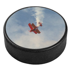 Airshow Stunt Biplane Eishockey Puck