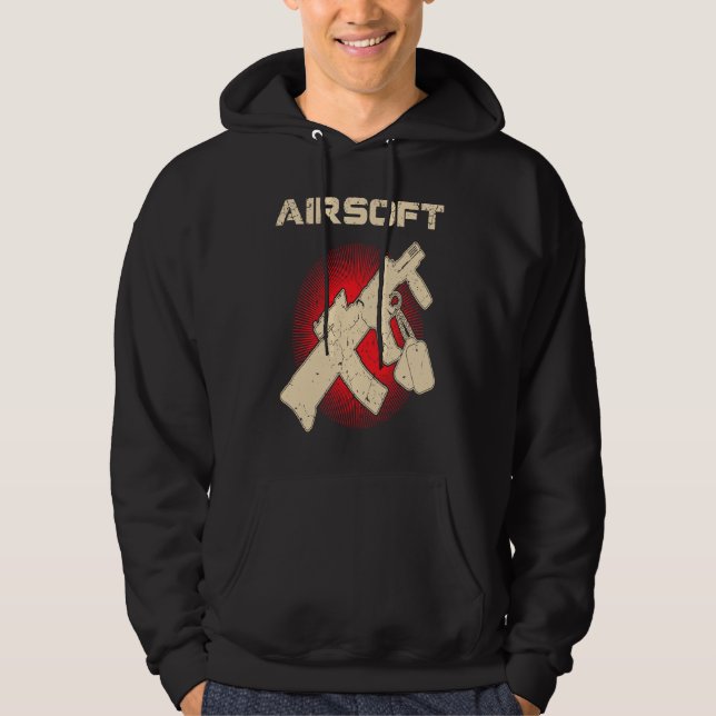 Airsoft Airsoft Marker Military Look Hoodie (Vorderseite)
