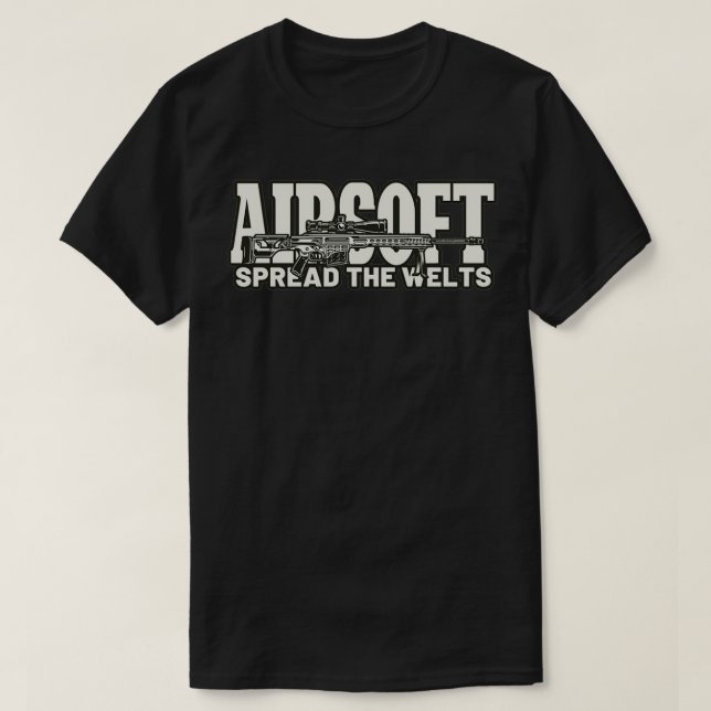 Airsoft Airsoft verbreitet Welten T-Shirt (Design vorne)