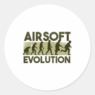 Airsoft-Evolution Runder Aufkleber