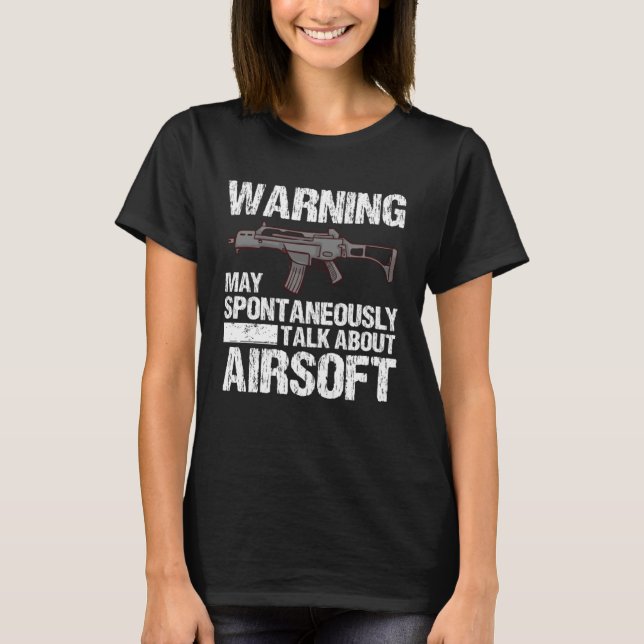 Airsoft Gun Game Shooting Training Player Software T-Shirt (Vorderseite)