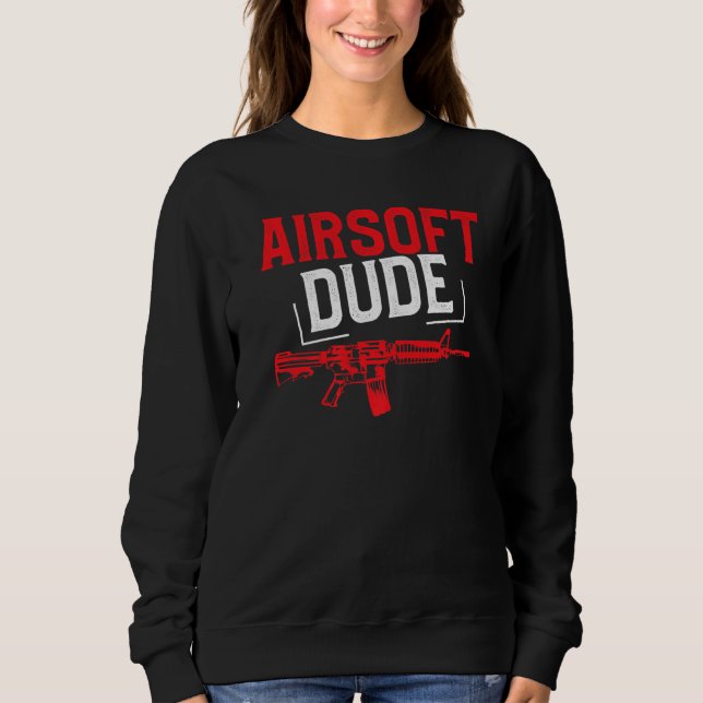 Airsoft Player Phantastisch Team Sport Wettbewerb Sweatshirt (Vorderseite)