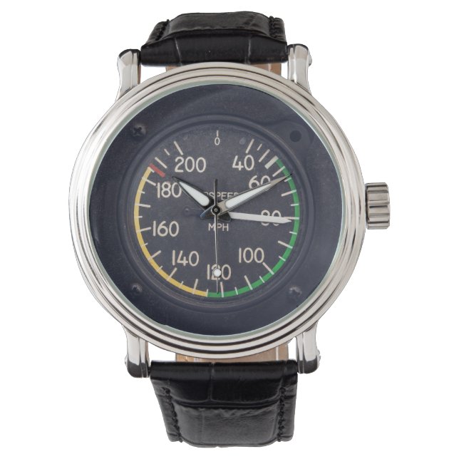 Airspeed Gauge Armbanduhr (Vorderseite)