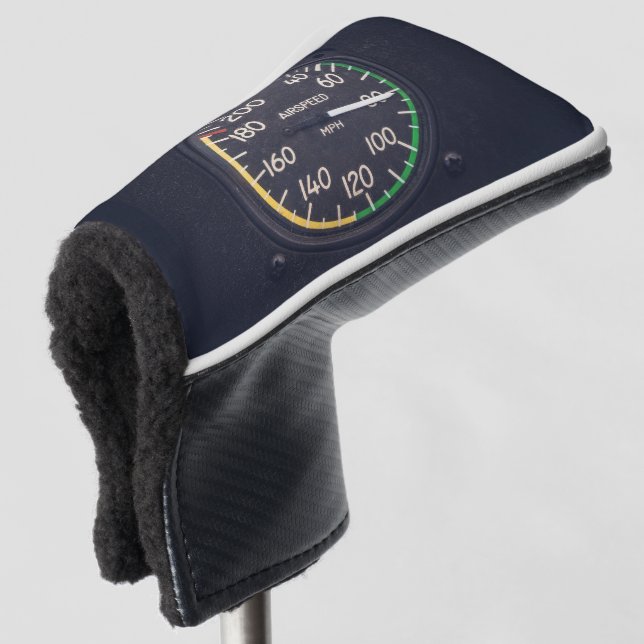 Airspeed Gauge Golf Headcover (3/4 Vorderseite)