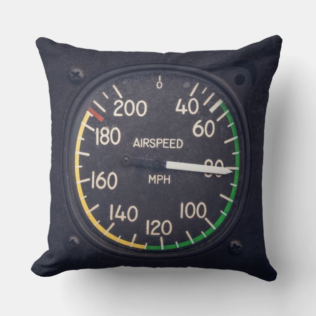 Airspeed Gauge Kissen (Vorderseite)