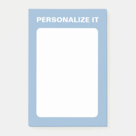 Airy Blue Modern Personalisiert Versatile Post-it Klebezettel
