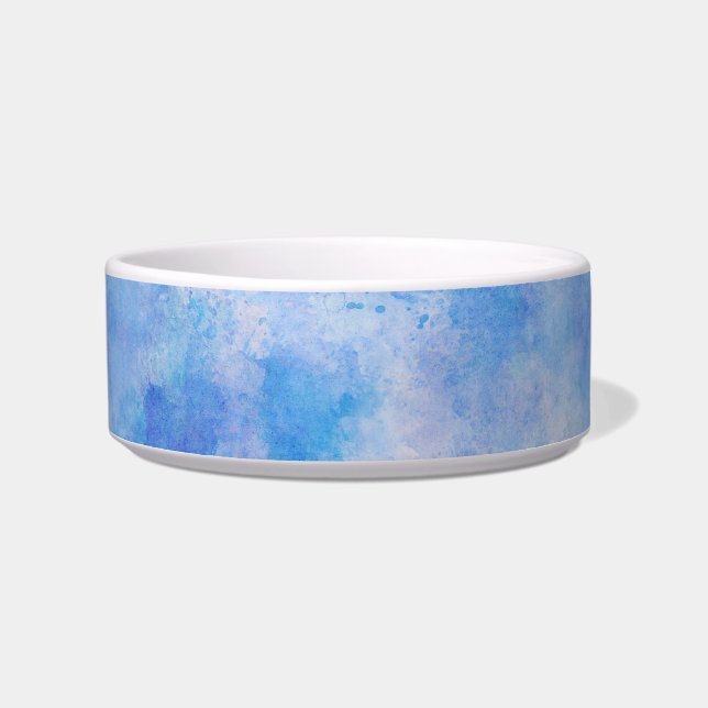 Airy Blue Watercolor Wash Muster Napf (Vorderseite)